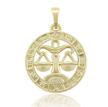 Load image into Gallery viewer, 14 K Gold Plated zodiac pendant - BIJUNET