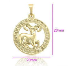Load image into Gallery viewer, 14 K Gold Plated zodiac pendant - BIJUNET