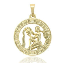 Load image into Gallery viewer, 14 K Gold Plated zodiac pendant - BIJUNET