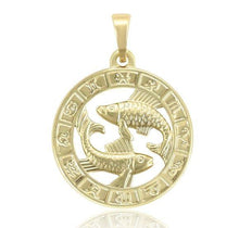 Load image into Gallery viewer, 14 K Gold Plated zodiac pendant - BIJUNET