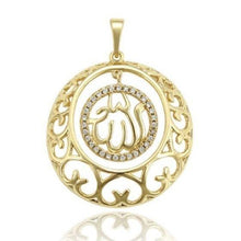 Charger l'image dans la galerie, 14K Gold Plated pendant with white zirconium - BIJUNET