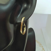 Load image into Gallery viewer, 14kgoldplatedtwistedearrings1