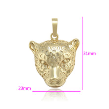 Load image into Gallery viewer, 14 K Gold Plated leopard pendant
