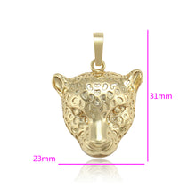 Load image into Gallery viewer, 14 K Gold Plated leopard pendant