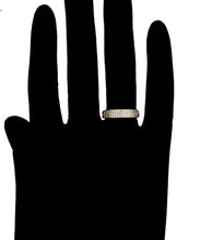 Cargar imagen en el visor de la galería, 14 K Gold Plated adjustable ring with white zirconia