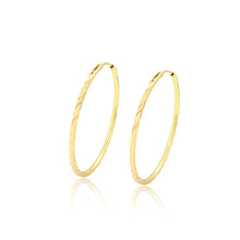 Load image into Gallery viewer, ⚡ Buy Today High Quality 14 K Gold Plated Hoops earrings. Check the reviews. ✔️Non-allergic. ✔️ Free Next day Delivery in the UK. ✔️