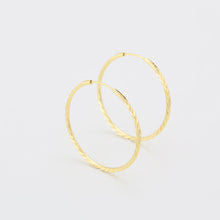 Load image into Gallery viewer, ⚡ Buy Today High Quality 14 K Gold Plated Hoops earrings. Check the reviews. ✔️Non-allergic. ✔️ Free Next day Delivery in the UK. ✔️