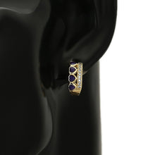 Load image into Gallery viewer, 14 K Gold Plated ring and earrings set with white zirconia