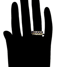 Load image into Gallery viewer, 14 K Gold Plated ring and earrings set with white zirconia