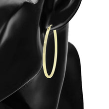 Load image into Gallery viewer, 14 K Gold Plated Hoops earrings