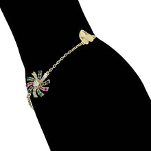 Load image into Gallery viewer, gold_plated_bracelet_coloured_zirconia