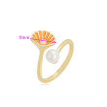 Load image into Gallery viewer, 14 K Gold Plated flower ring