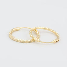 Load image into Gallery viewer, 14 K Gold Plated Hoops earrings