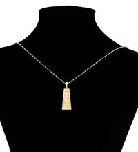 Load image into Gallery viewer, 14 K Gold Plated pendant and earrings set