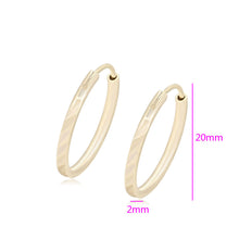 Cargar imagen en el visor de la galería, 14 K Gold Plated Hoops earrings