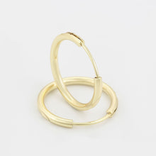 Cargar imagen en el visor de la galería, 14 K Gold Plated Hoops earrings