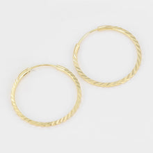 Cargar imagen en el visor de la galería, 14 K Gold Plated Hoops earrings