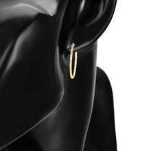 Cargar imagen en el visor de la galería, 14 K Gold Plated Hoops earrings