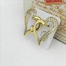 Load image into Gallery viewer, 14kgoldplatedheartearrings1