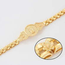 Load image into Gallery viewer, 14 K Gold Plated bracelet with the Virgin

