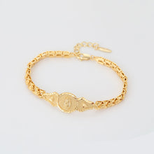 Load image into Gallery viewer, 14 K Gold Plated bracelet with the Virgin
