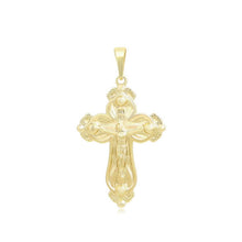Load image into Gallery viewer, 14 K Gold Plated cross pendant with necklace
