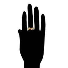 Load image into Gallery viewer, 14 K Gold Plated adjustable ring with coloured zirconia
