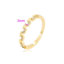 Charger l&#39;image dans la galerie, Gold plated ring with white zirconia
