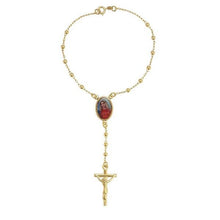 Charger l&#39;image dans la galerie, 14 K Gold Plated bracelet Rosary - BIJUNET
