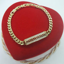 Load image into Gallery viewer, 14 K Gold Plated bracelet with white zirconium - BIJUNET
