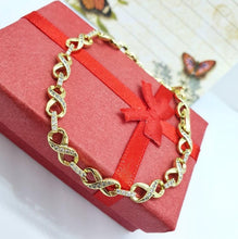 Load image into Gallery viewer, 14 K Gold Plated bracelet with white zirconium - BIJUNET
