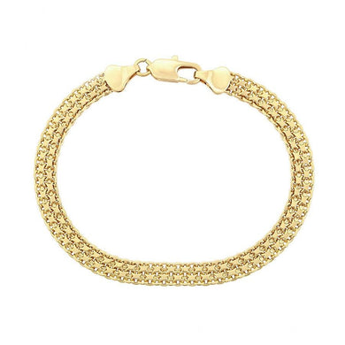 14 K Gold Plated chain bracelet - BIJUNET