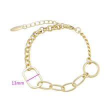 Charger l&#39;image dans la galerie, 14 K Gold Plated chain bracelet - BIJUNET
