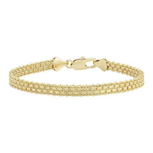 Charger l&#39;image dans la galerie, 14 K Gold Plated chain bracelet - BIJUNET
