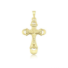 Load image into Gallery viewer, 14 K Gold Plated cross pendant - BIJUNET
