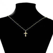 Load image into Gallery viewer, 14 K Gold Plated cross pendant - BIJUNET
