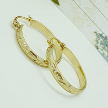 Load image into Gallery viewer, 14 K Gold Plated hoop earrings - BIJUNET
