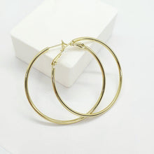 Load image into Gallery viewer, 14 K Gold Plated Hoops earrings - BIJUNET
