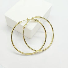 Load image into Gallery viewer, 14 K Gold Plated Hoops earrings - BIJUNET
