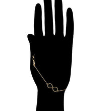 Charger l&#39;image dans la galerie, 14 K Gold Plated infinity bracelet - BIJUNET
