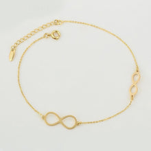 Cargar imagen en el visor de la galería, 14 K Gold Plated infinity bracelet - BIJUNET
