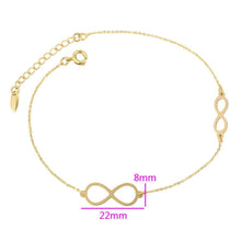 Load image into Gallery viewer, 14 K Gold Plated infinity bracelet - BIJUNET
