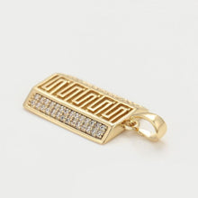 Load image into Gallery viewer, 14 K Gold Plated pendant with white zirconium - BIJUNET
