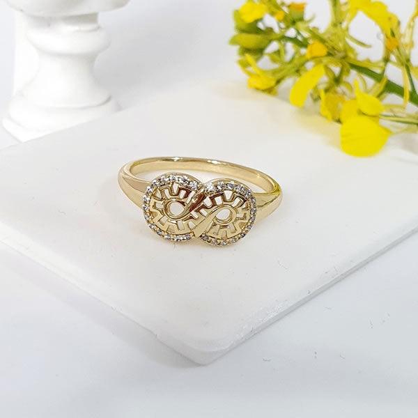 14 K Gold Plated ring with white zirconium - BIJUNET