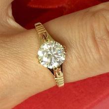 Load image into Gallery viewer, 14 K Gold Plated ring with white zirconium - BIJUNET
