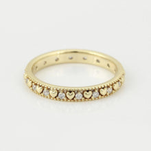 Cargar imagen en el visor de la galería, 14 K Gold Plated ring with white zirconium - BIJUNET
