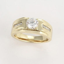 Load image into Gallery viewer, 14 K Gold Plated ring with white zirconium - BIJUNET
