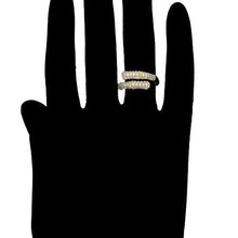 Charger l&#39;image dans la galerie, 14 K Gold Plated ring with white zirconium - BIJUNET
