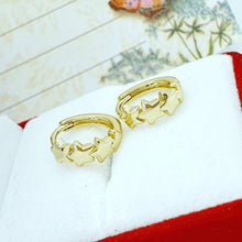 Cargar imagen en el visor de la galería, 14 K Gold Plated stars earrings - BIJUNET
