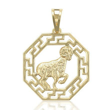 Load image into Gallery viewer, 14 K Gold Plated zodiac pendant - BIJUNET
